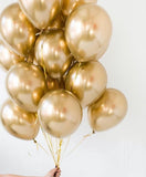 Metallic Chrome Balloons (Pack of 10) For Birthday, Wedding, Anniversary, Baby Shower Party Decoration