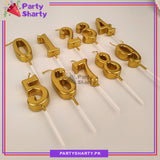 Number Candles Golden For Birthday, Anniversary Cake Decoration and Celebration