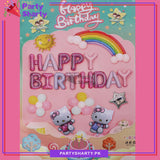 Happy Birthday Hello Kitty Theme Set For Theme Based Birthday Decoration and Celebration