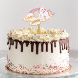 Unicorn Theme Acrylic Cake Topper For Birthday Party Celebration and Decoration