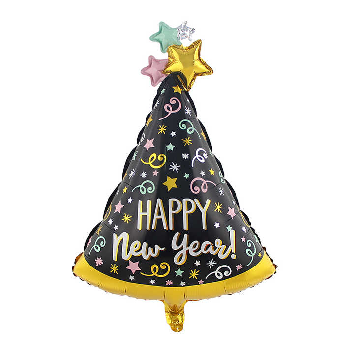 Happy New Year Printed Foil Balloon For New Year Celebration and Decoration