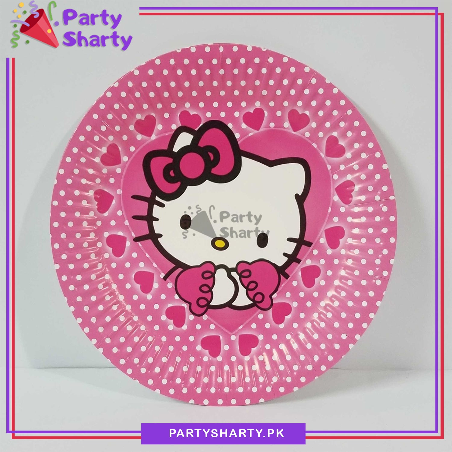 Hello Kitty Theme Party Disposable Paper Plates for Hello Kitty Theme Party Decoration
