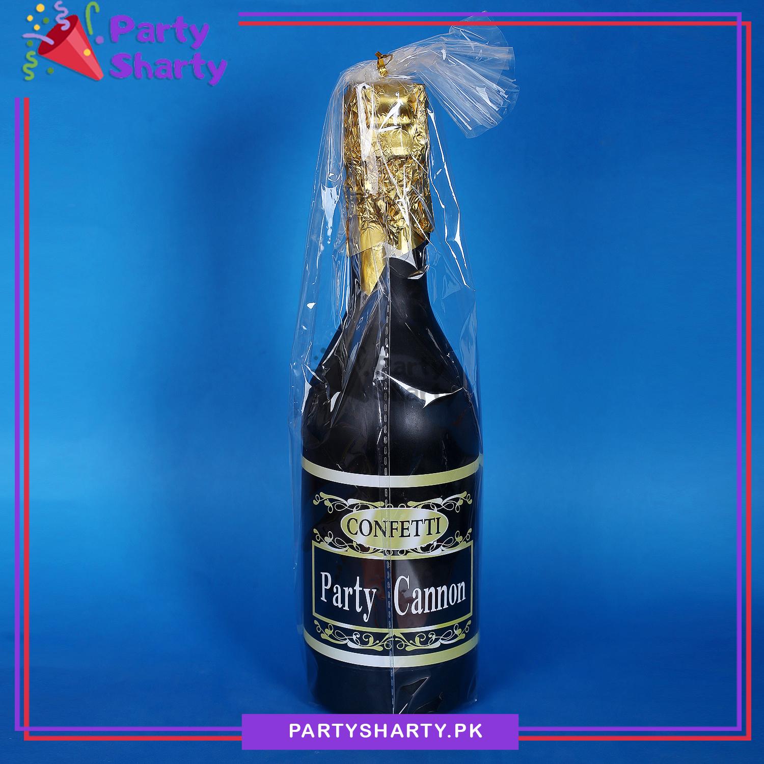 Champagne Bottle Shaped Party Popper Confetti For Birthday / Wedding / Anniversary Celebration