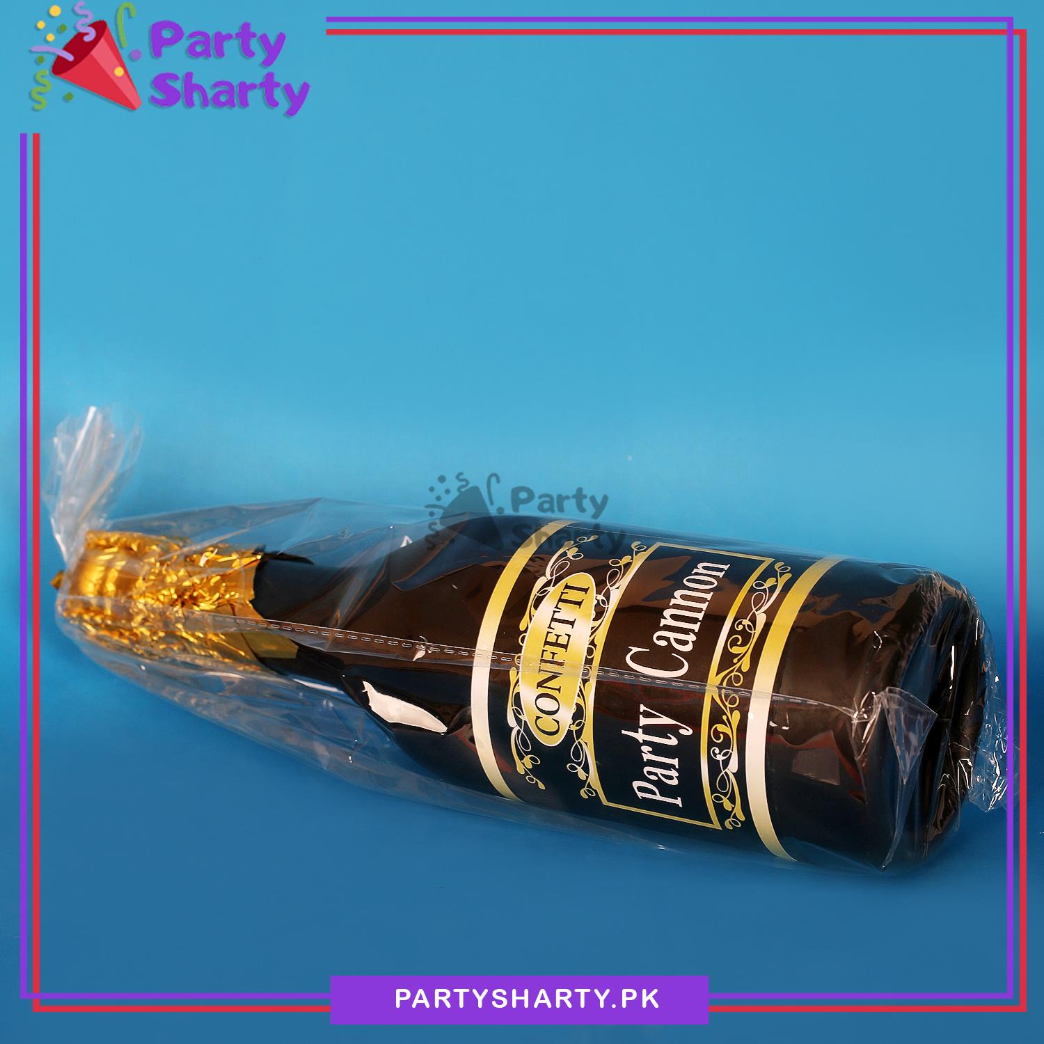 Champagne Bottle Shaped Party Popper Confetti For Birthday / Wedding / Anniversary Celebration