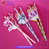 Mermaid Theme Photo Straw (Pack of 6) For Mermaid Theme Birthday Party Celebration and Decoration