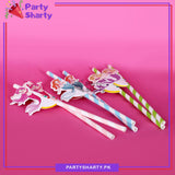 Mermaid Theme Photo Straw (Pack of 6) For Mermaid Theme Birthday Party Celebration and Decoration