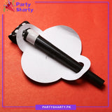 Happy Birthday Black Color Whistles Pack of 8 for Birthday Party Celebration