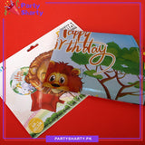 5pcs/set Cute Lion Head Theme Foil Balloons For Jungle / Safari / Wild One Theme Birthday Party Decoration and Celebration