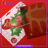 5pcs/set Strawberry Foil Balloons For Fruit Theme Party Decoration and Celebration