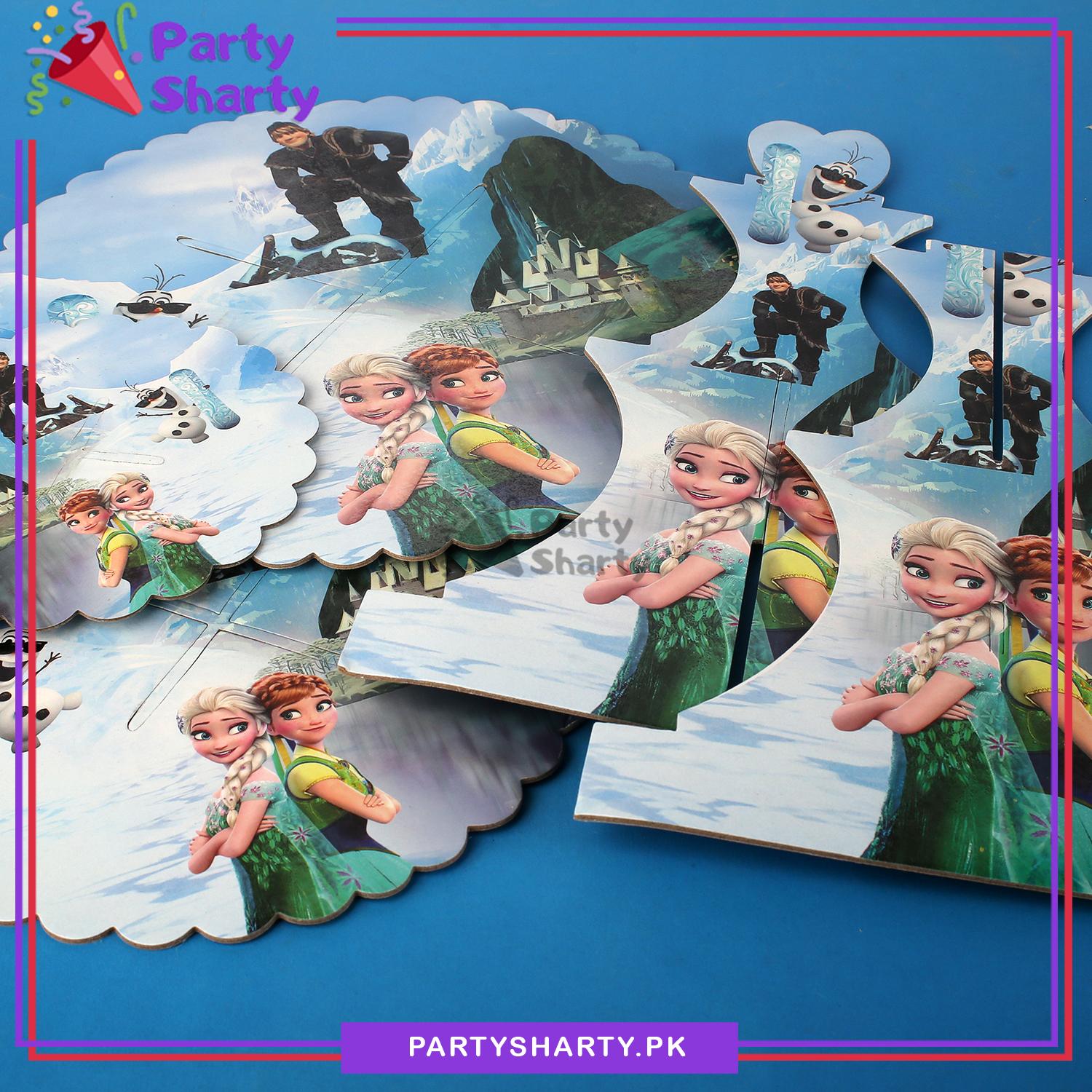 Frozen Theme Cupcake Stand For Theme Party Decoration and Celebration