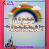Royal Prince / Princess Crown Theme Happy Birthday Card Banner For Birthday Decoration and Celebration