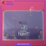 Little / Mini Mermaid Theme Folder / Storage Pouch for Birthday Gift and School Going Kids