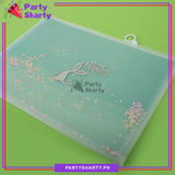 Little / Mini Mermaid Theme Folder / Storage Pouch for Birthday Gift and School Going Kids