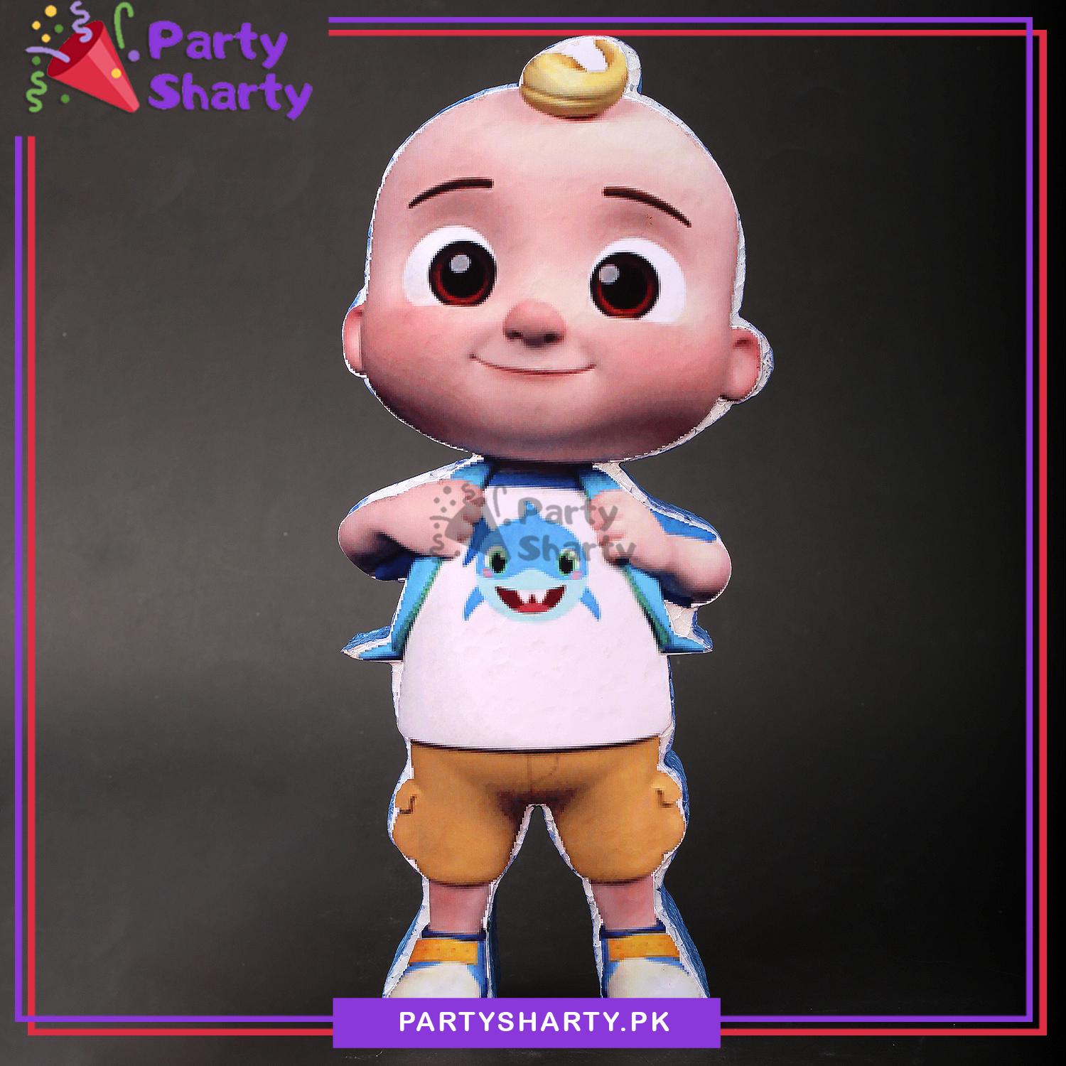 D-2 JJ Boy Thermocol Standee For Cocomelon Theme Based Celebration and Party Decoration