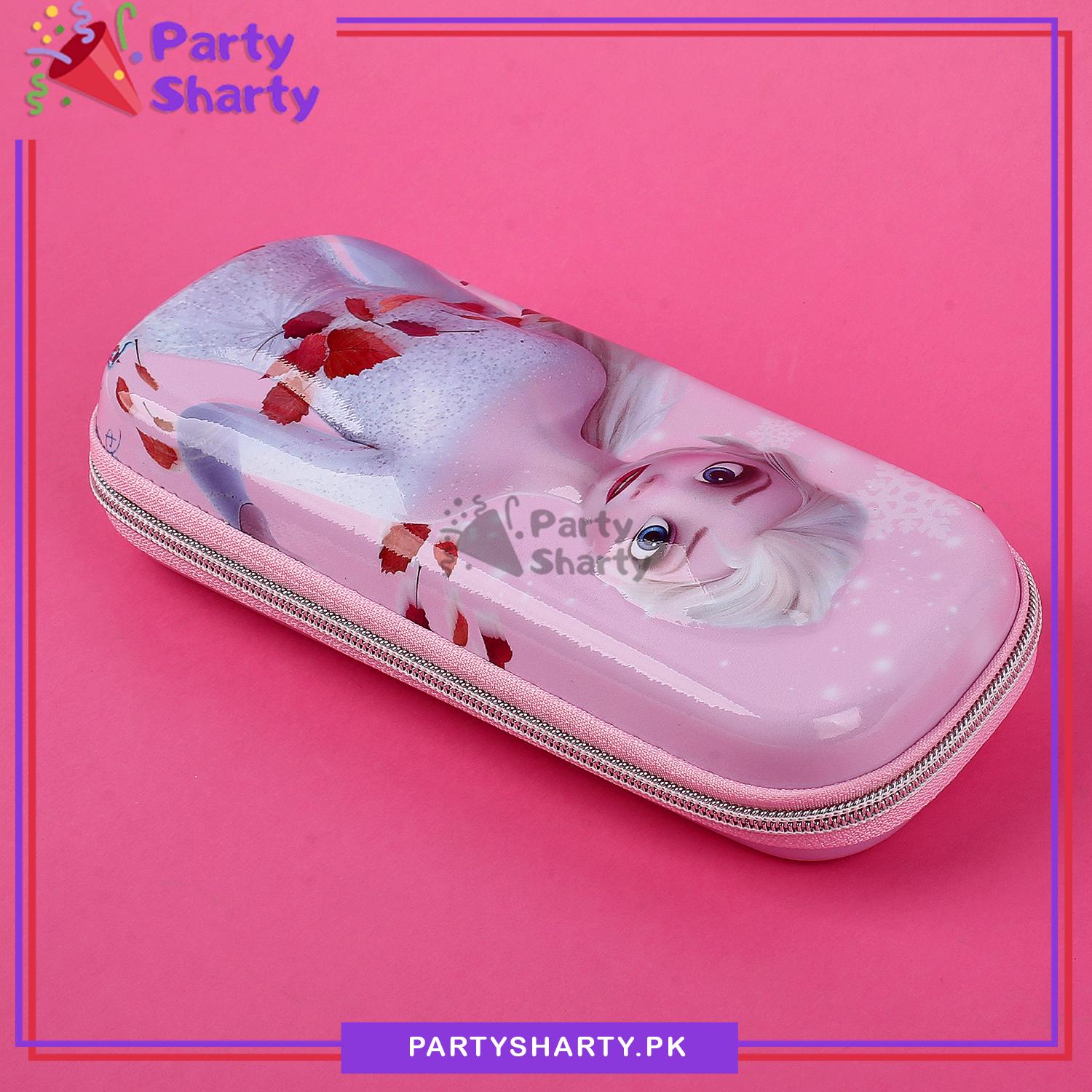 Frozen Elsa Theme Zip Pouch / Pencil Box for Birthday Gift and School Going Kids