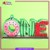 ONE Thermocol Standee For Cocomelon / Watermelon Theme Based First Birthday Celebration and Party Decoration