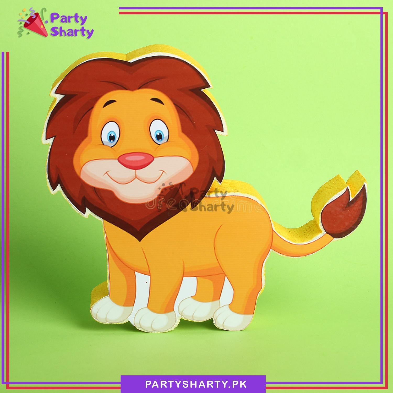 Mufasa / Lion Character Thermocol Standee For Jungle / Safari / Lion King Theme Based Birthday Celebration and Party Decoration
