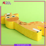 Giraffe Character Thermocol Standee For Jungle / Safari Theme Based Birthday Celebration and Party Decoration