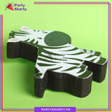 Zebra Character Thermocol Standee For Jungle / Safari Theme Based Birthday Celebration and Party Decoration