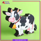 Cow Character Thermocol Standee For Jungle / Safari / Farm Animal Theme Based Birthday Celebration and Party Decoration