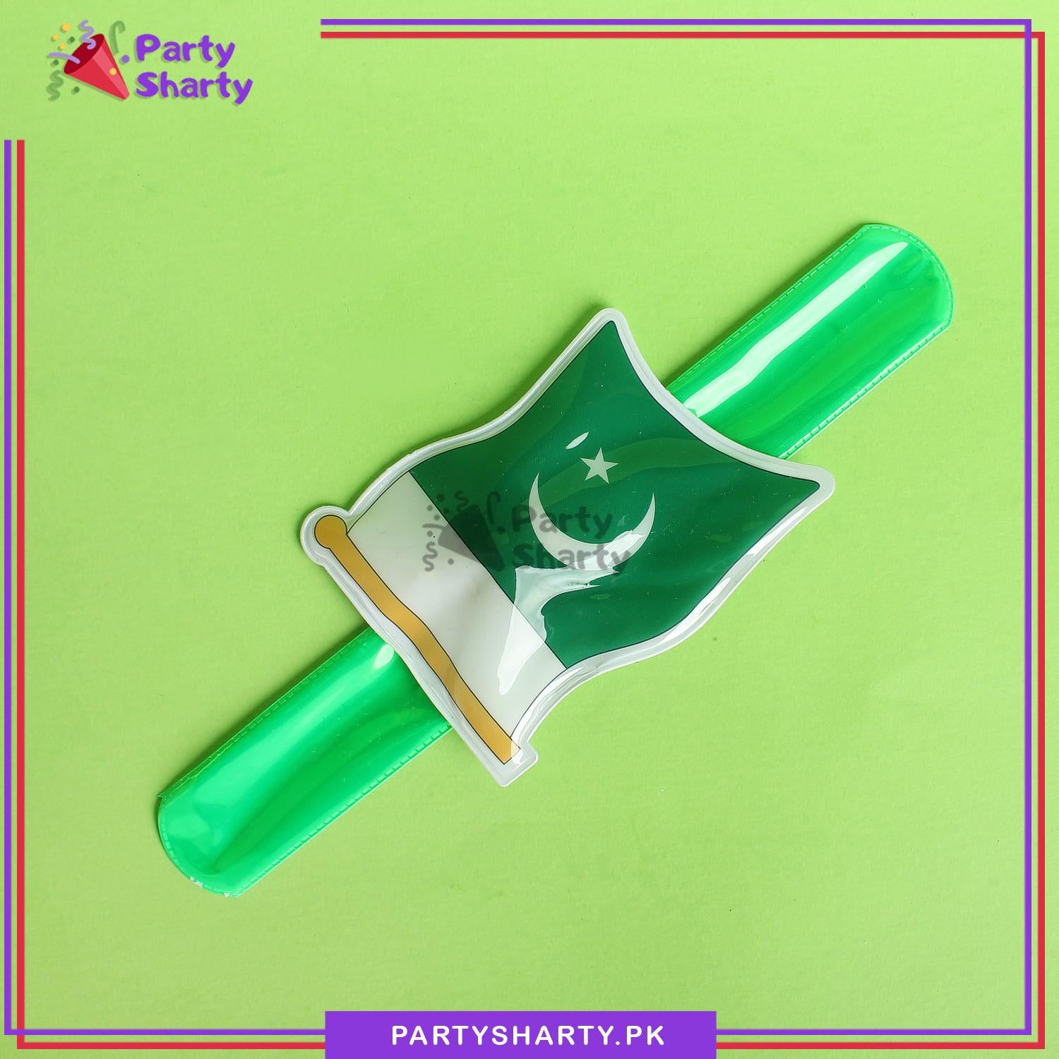 14th August Pakistan Flag Multi Color LED Hand Band For Independence Day Celebration
