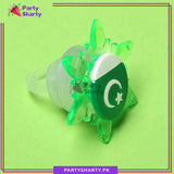 14th August Pakistan Flag Multi Color LED Ring For Independence Day Celebration