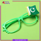 14th August Pakistan Flag Multi Color LED Badge Funky Eyewear For Kids to Celebrate Independence Day