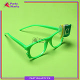 14th August Pakistan Flag Multi Color LED Badge Funky Eyewear For Kids to Celebrate Independence Day