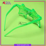 14th August Pakistan Day Star Shaped Multi Color LED Funky Eyewear / Glasses for Pakistan Independence Day Celebration
