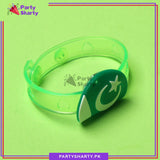 14th August Pakistan Flag Multi Color LED Hand Band For Independence Day Celebration
