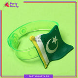 14th August Pakistan Flag Multi Color LED Hand Band For Independence Day Celebration