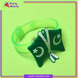 14th August Pakistan Flag Multi Color LED Hand Band For Independence Day Celebration