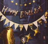 Happy Birthday Banner Bunting Garland for Birthday Parties and Decoration
