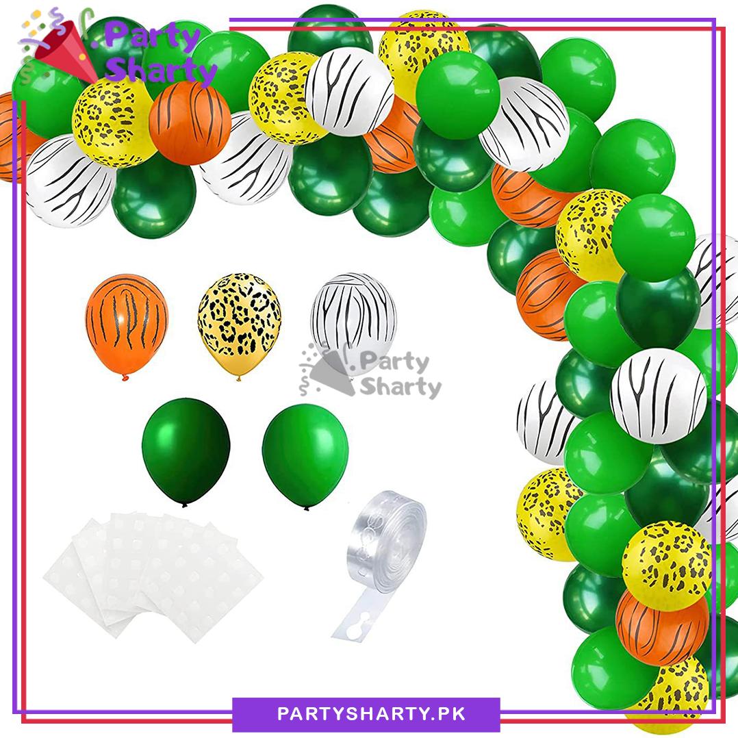 Jungle Theme Balloon Garland Set For Jungle / Safari Theme Decoration And Celebration