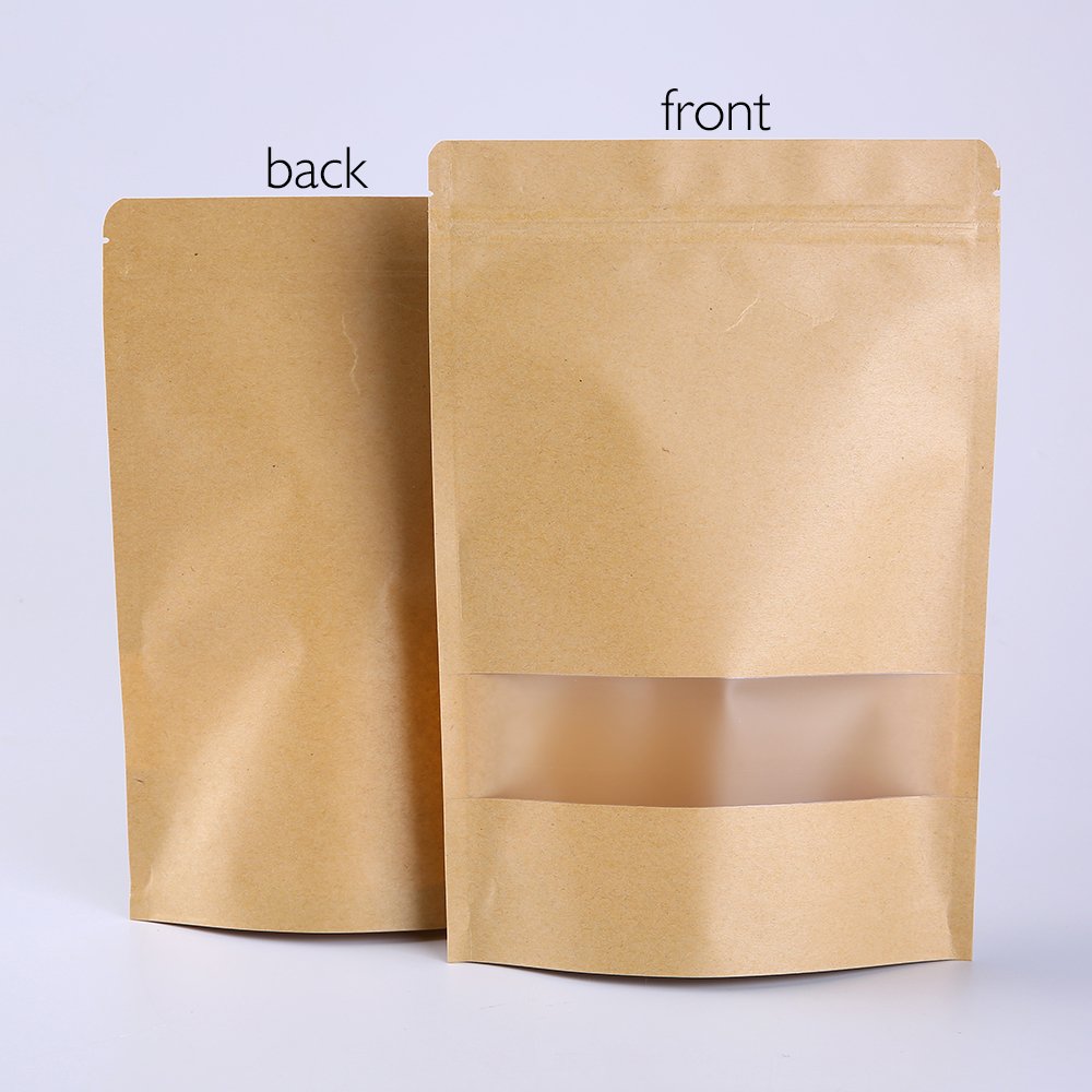 Kraft Paper Bag Standup Pouch Zipper Bag - Packaging Pouch