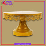 Large Size Golden Metal Round Cake Stand For Party Celebration and Decoration