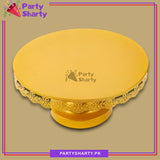 Large Size Golden Metal Round Cake Stand For Party Celebration and Decoration