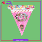 Lol Doll Theme Party Flags Bunting for Lol Doll Theme Decoration and Celebrations