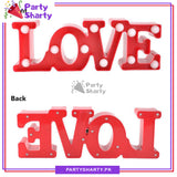 LOVE LED Marquee Lights LED Plastic Light Up Sign For Valentine Anniversary Night Light Wedding Birthday Party Decoration