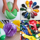 Marble / Agate Balloons Tie Dye Latex Balloons Multi Colors Marble Tie Dye Swirl Party Balloons For Party Decoration and Celebration