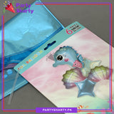 6Pcs Marine Theme Kid Party Deco Balloon Set Cartoon Seahorse Foil Balloon For Birthday Supplies