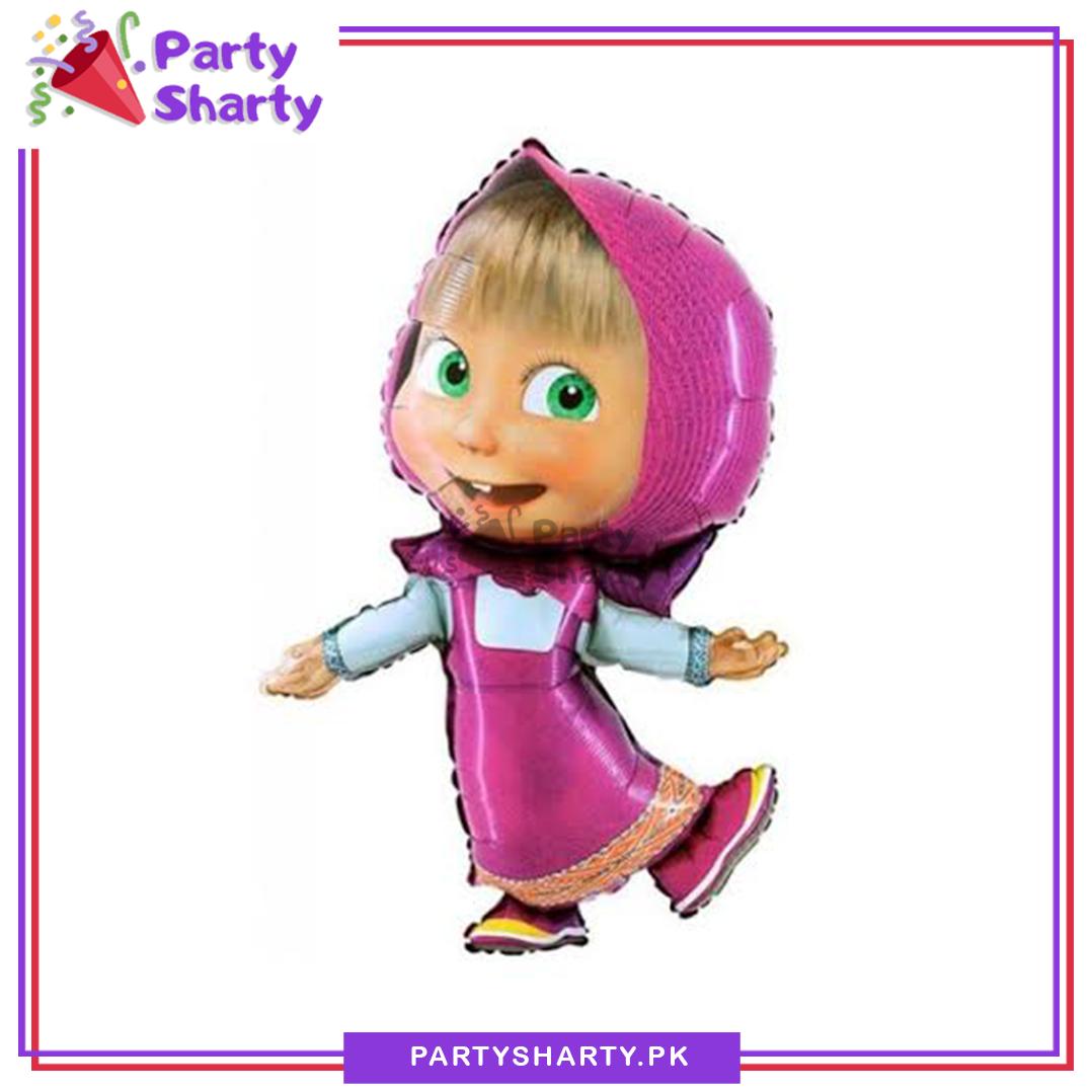 Masha Theme Foil Balloon For Masha & The Bear Theme Birthday Party Decoration and Celebration