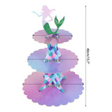 Mermaid Theme Cupcake Stand For Mermaid Theme Party Decoration and Celebration
