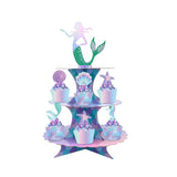Mermaid Theme Cupcake Stand For Mermaid Theme Party Decoration and Celebration