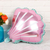 Sea Shell Shaped Foil Balloons For Mermaid / Ocean / Under Sea Theme Balloons for Mermaid Sea Theme Party Supplies Birthday