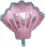 Sea Shell Shaped Foil Balloons For Mermaid / Ocean / Under Sea Theme Balloons for Mermaid Sea Theme Party Supplies Birthday