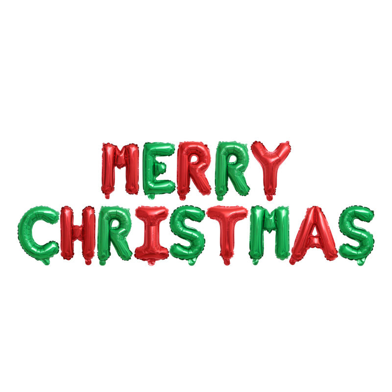MERRY CHRISTMAS Foil Balloon Banner for Christmas Party Decoration