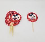 Mickey Mouse Theme Cup Cake Topper for Mickey Mouse Birthday Theme Party and Decoration