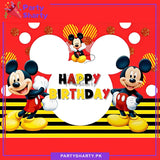 Mickey Mouse Theme Panaflex backdrop For Theme Based Birthday Decoration and Celebration