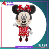Jumbo Minnie Mouse Theme Foil Balloons For Minnie Mouse Theme Birthday Party Decoration and Celebration